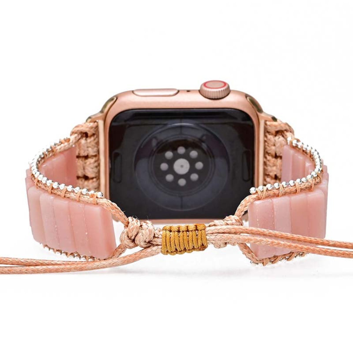 Elegant Pink Opal Apple Watch Strap - Apple Watch Straps - Pretland | Spiritual Crystals & Jewelry