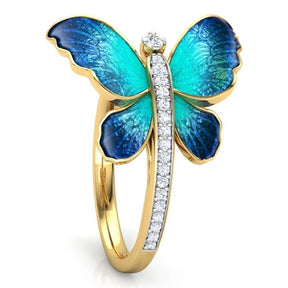 Butterfly Spirit Crystal Ring - Rings - Pretland | Spiritual Crystals & Jewelry