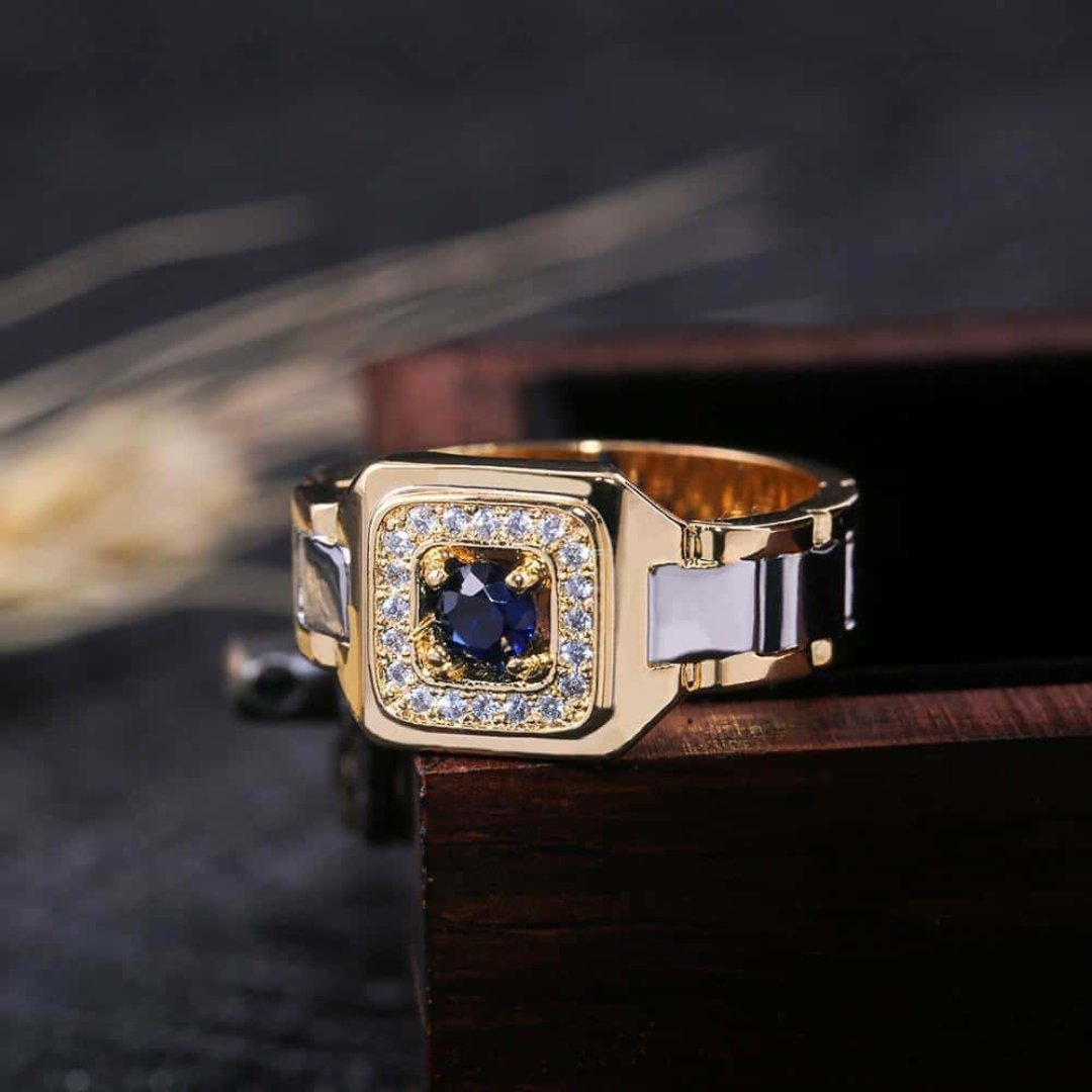 Blue Zirconia Silver Ring - Rings - Pretland | Spiritual Crystals & Jewelry