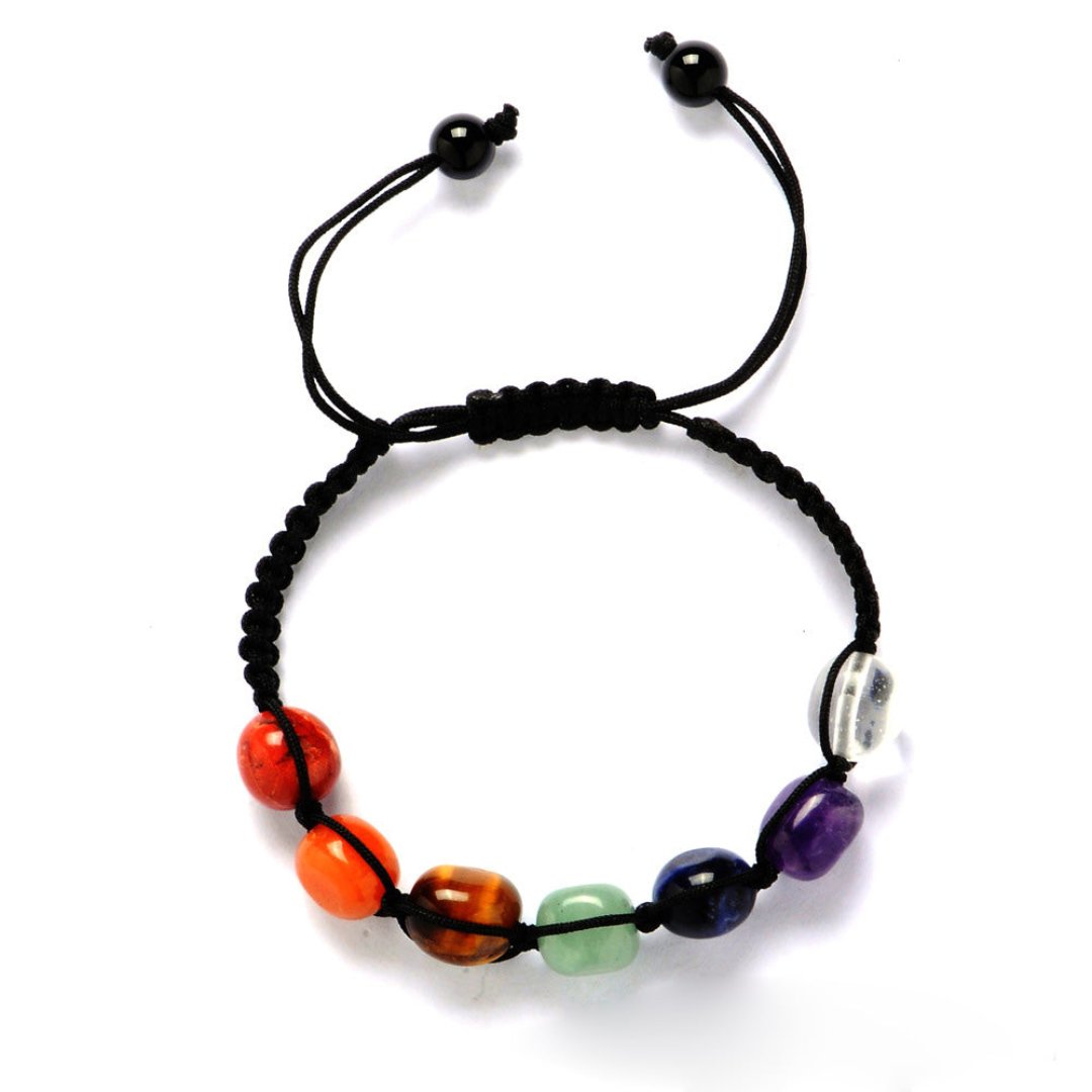 7 Chakra Natural Stone Handmade Bracelet - Bracelets - Pretland | Spiritual Crystals & Jewelry