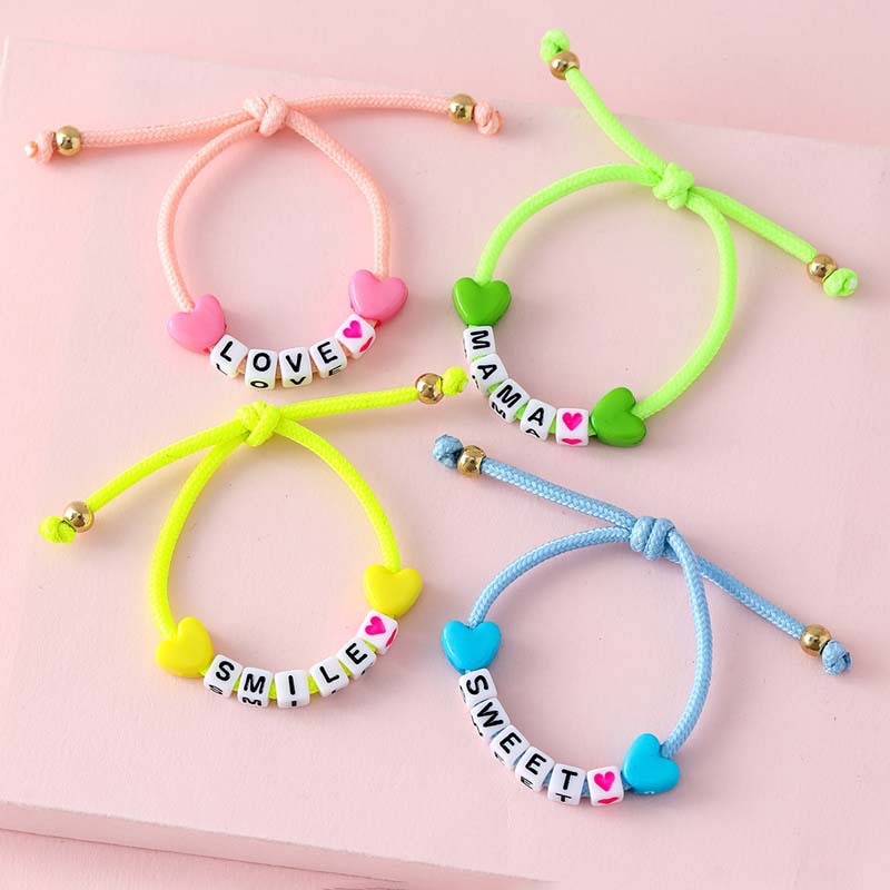 Luminous Words Beads Adjustable Bracelets Set - Bracelets - Pretland | Spiritual Crystals & Jewelry