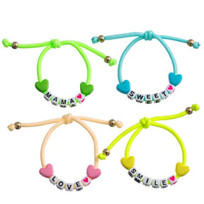 Luminous Words Beads Adjustable Bracelets Set - Bracelets - Pretland | Spiritual Crystals & Jewelry
