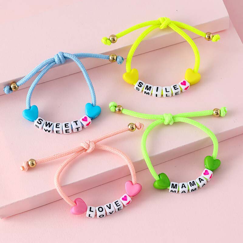 Luminous Words Beads Adjustable Bracelets Set - Bracelets - Pretland | Spiritual Crystals & Jewelry