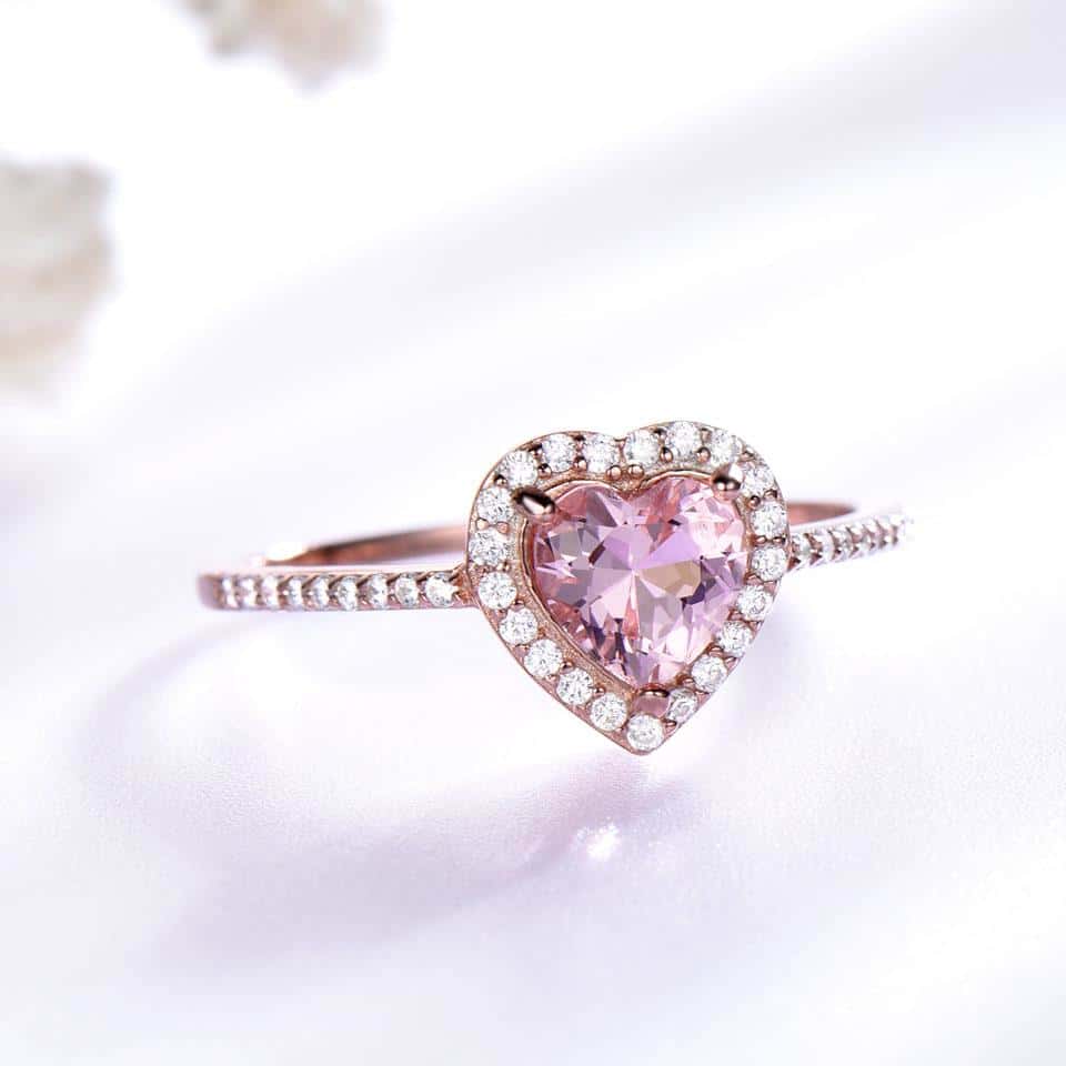 Elegant Morganite Sterling Silver Set - Bundles - Pretland | Spiritual Crystals & Jewelry