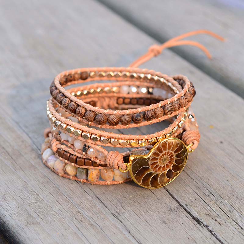 Sunstone Energy & Protection Bracelet - Wrap Bracelets - Pretland | Spiritual Crystals & Jewelry