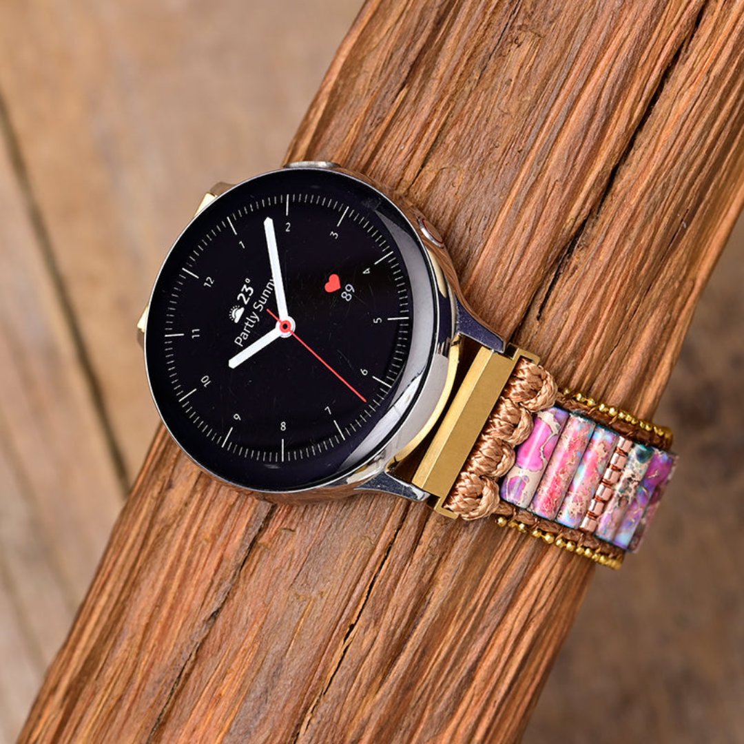 Bohemian Purple Emperor Samsung Watch Strap - Samsung Watch Straps - Pretland | Spiritual Crystals & Jewelry