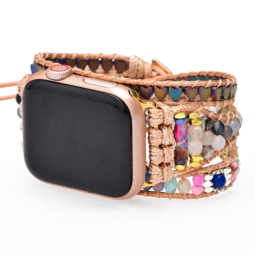 Lovely Hematite Apple Watch Strap - Apple Watch Straps - Pretland | Spiritual Crystals & Jewelry