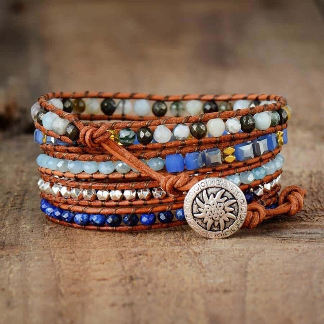 Balancing Sodalite Bracelet - Wrap Bracelets - Pretland | Spiritual Crystals & Jewelry