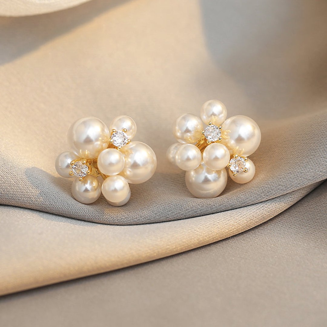 Romantic Pearl Stud Earrings - Earrings - Pretland | Spiritual Crystals & Jewelry