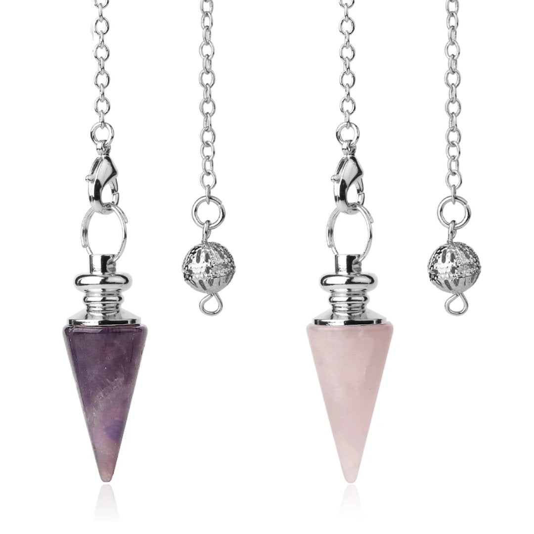 Spiritual Stone Conical Pendulum - Natural Stones - Pretland | Spiritual Crystals & Jewelry