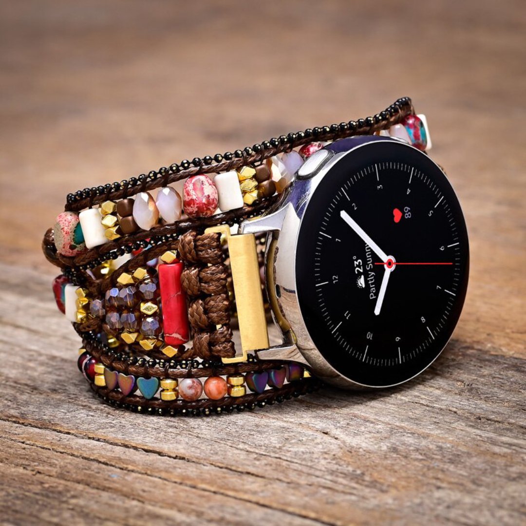Boho Unique Stones Samsung Watch Strap - Samsung Watch Straps - Pretland | Spiritual Crystals & Jewelry