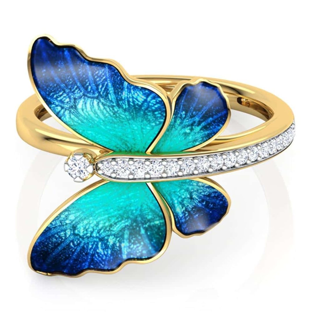 Butterfly Spirit Crystal Ring - Rings - Pretland | Spiritual Crystals & Jewelry