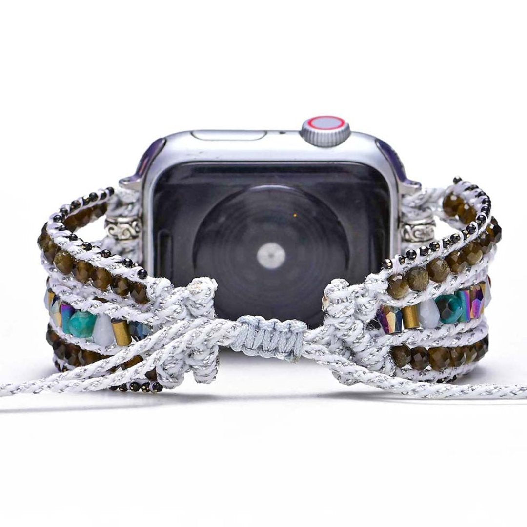Bohemian Obsidian Apple Watch Strap - Apple Watch Straps - Pretland | Spiritual Crystals & Jewelry