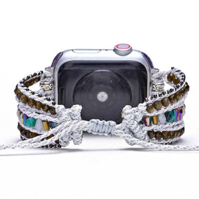 Bohemian Obsidian Apple Watch Strap - Apple Watch Straps - Pretland | Spiritual Crystals & Jewelry