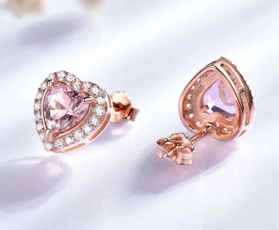 Elegant Morganite Sterling Silver Set - Bundles - Pretland | Spiritual Crystals & Jewelry