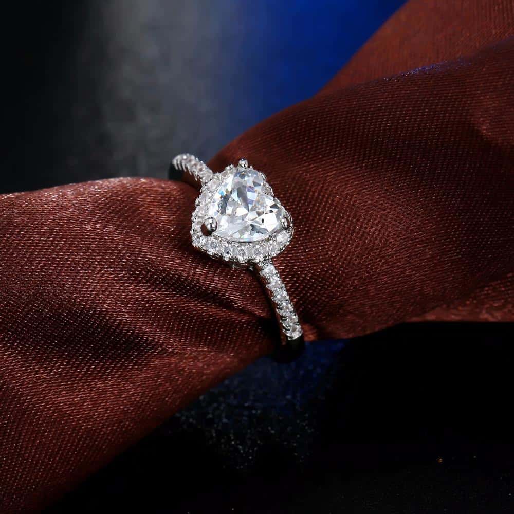 Crystal Heart Ring - Rings - Pretland | Spiritual Crystals & Jewelry