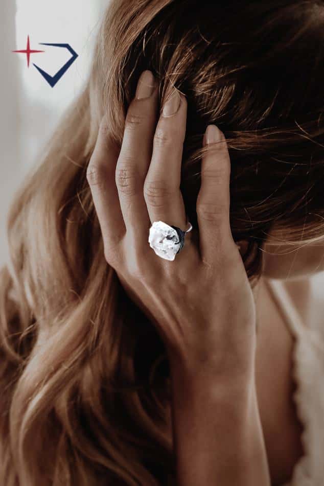 Spiritual Raw Quartz Boho Ring - Rings - Pretland | Spiritual Crystals & Jewelry