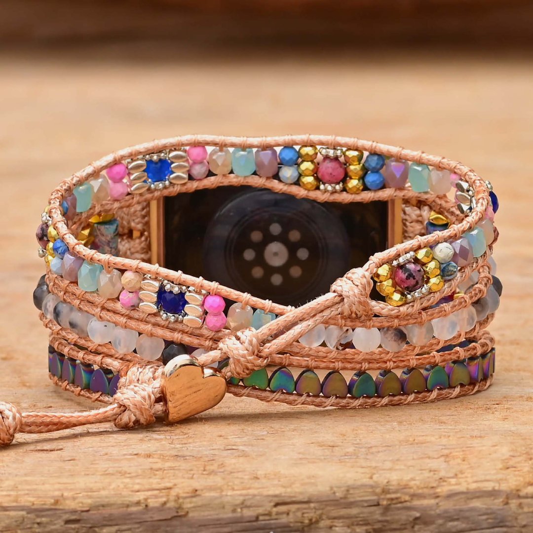Lovely Hematite Apple Watch Strap - Apple Watch Straps - Pretland | Spiritual Crystals & Jewelry