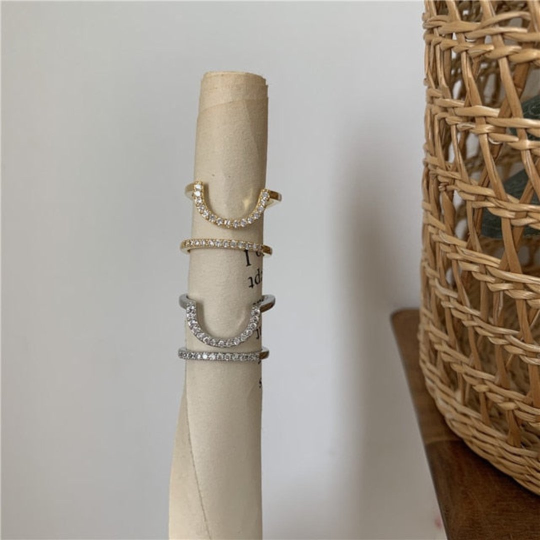 Stylish Rhinestone Nail Ring - Rings - Pretland | Spiritual Crystals & Jewelry