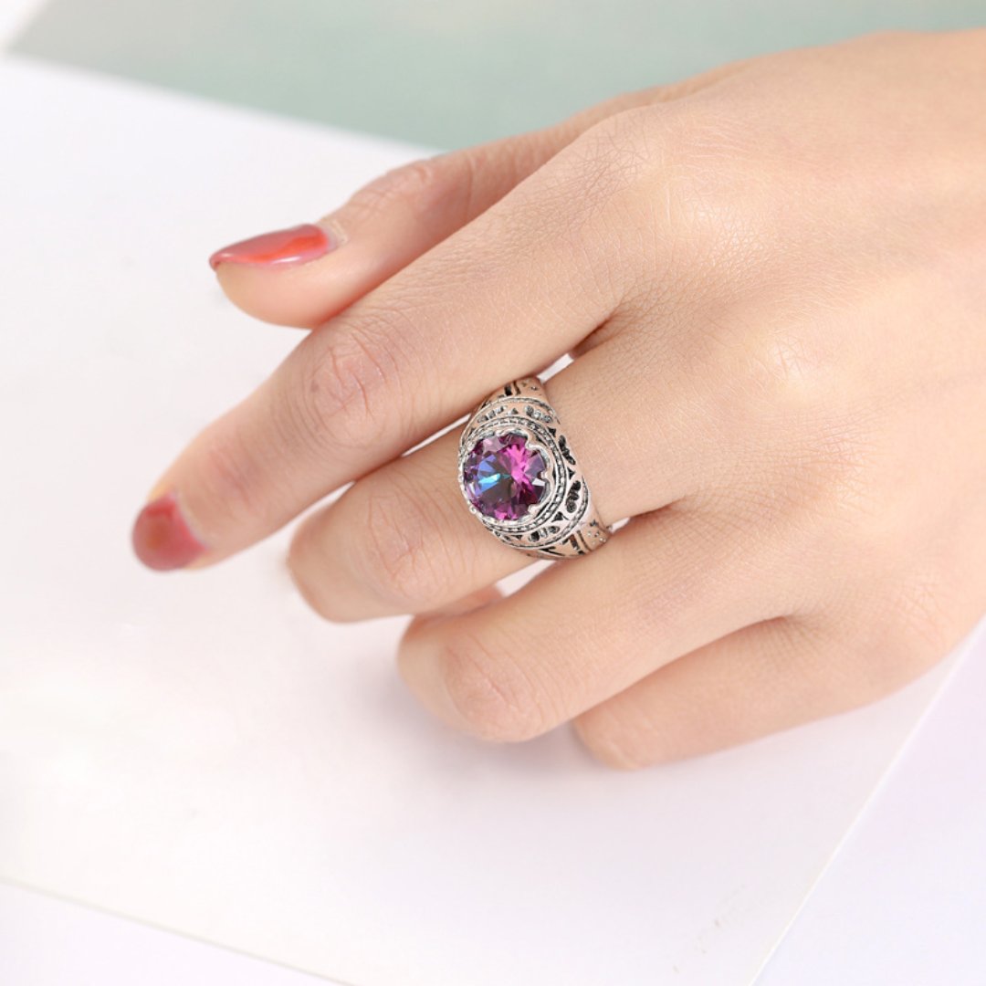 Royal Topaz 925 Sterling Silver Ring - Rings - Pretland | Spiritual Crystals & Jewelry