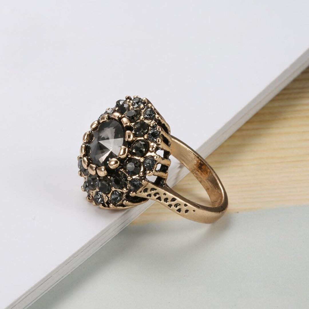 Magnificent Black Onyx Crystal Ring - Rings - Pretland | Spiritual Crystals & Jewelry