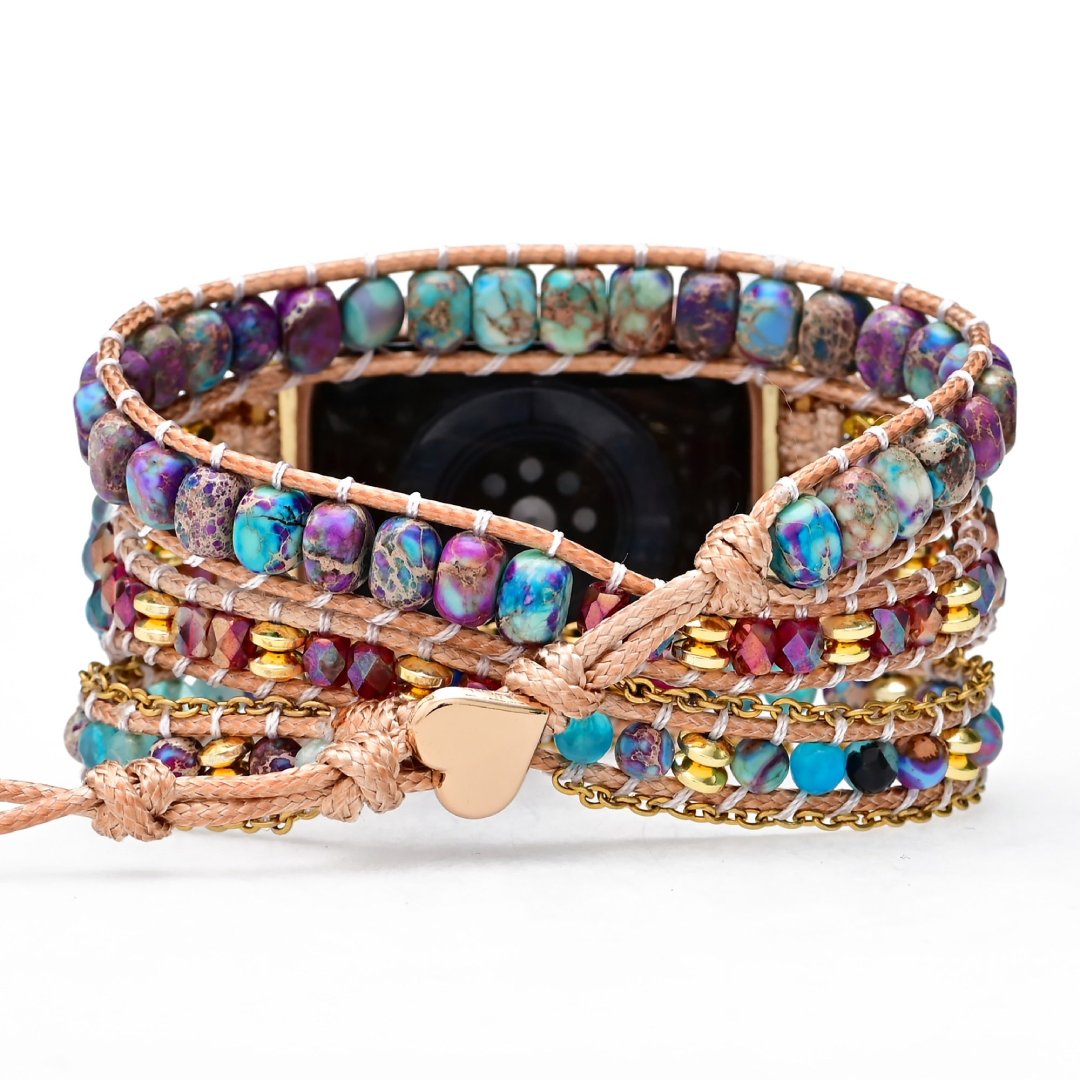 Bright Colours Natural Stone Apple Watch Strap - Apple Watch Straps - Pretland | Spiritual Crystals & Jewelry