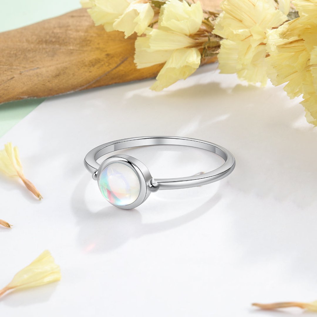 Spiritual New Moon Silver Ring & Necklace Set - Bundles - Pretland | Spiritual Crystals & Jewelry