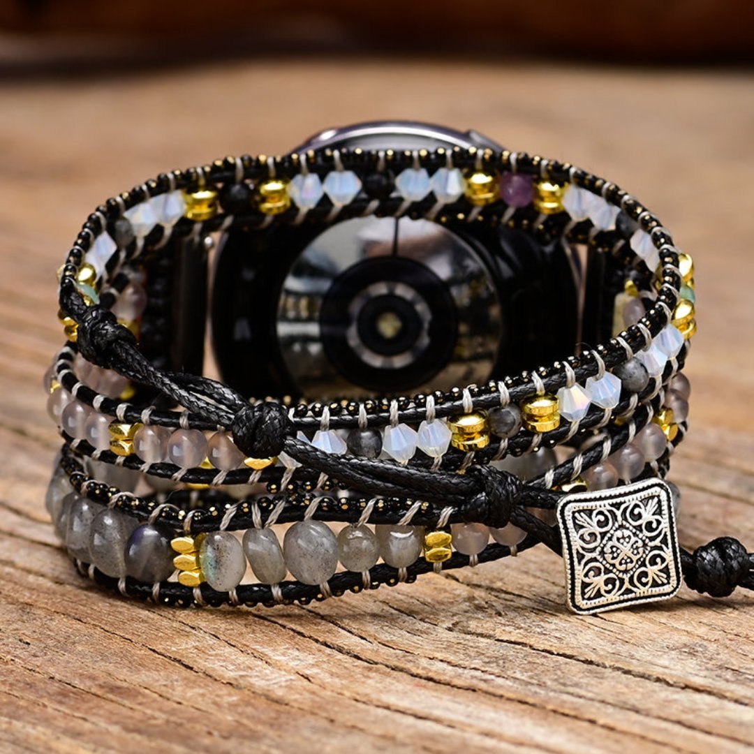 Bohemian Labradorite Samsung Watch Strap - Samsung Watch Straps - Pretland | Spiritual Crystals & Jewelry