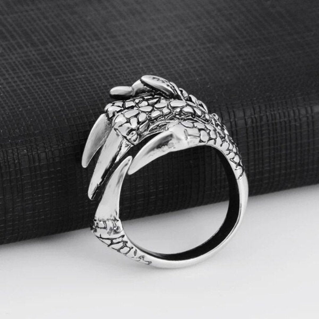 Retro Dragon Paw Adjustable Ring - Rings - Pretland | Spiritual Crystals & Jewelry