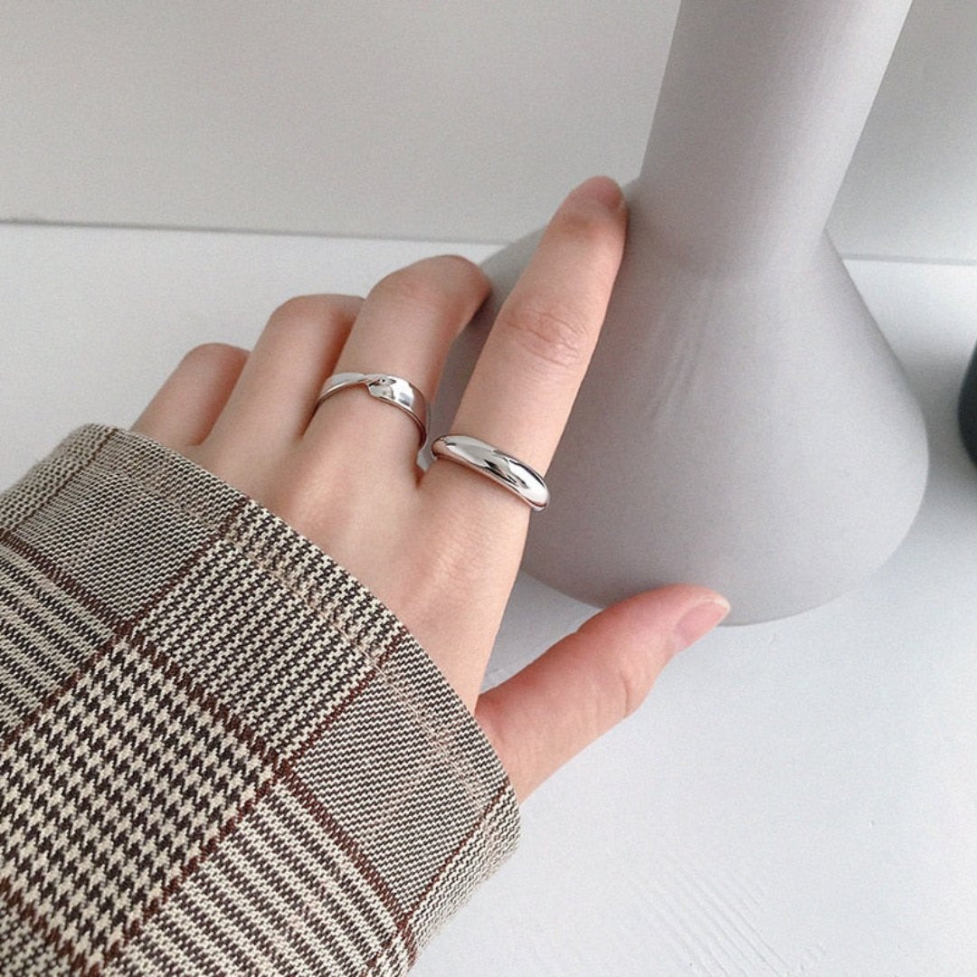 Mazu 925 Sterling Silver Adjustable Ring - Rings - Pretland | Spiritual Crystals & Jewelry