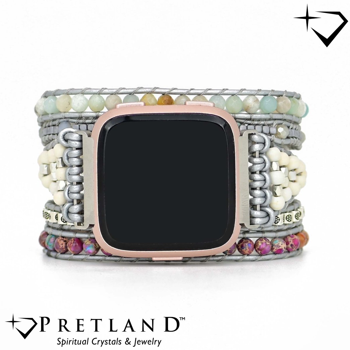 Fashion Natural Stones Apple Watch Strap - Large - Apple Watch Straps - Pretland | Spiritual Crystals & Jewelry