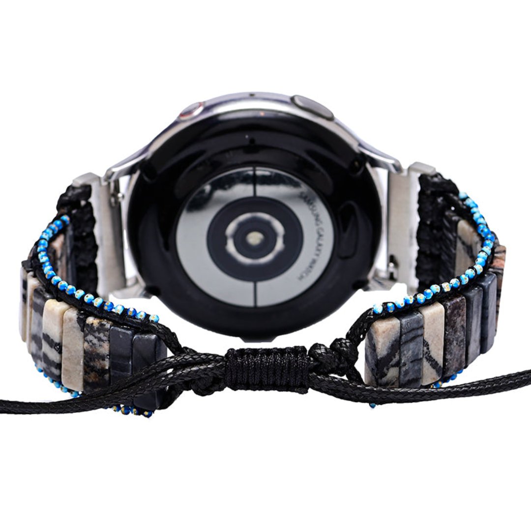 Ethnic Zebra Stone Samsung Watch Strap - Samsung Watch Straps - Pretland | Spiritual Crystals & Jewelry