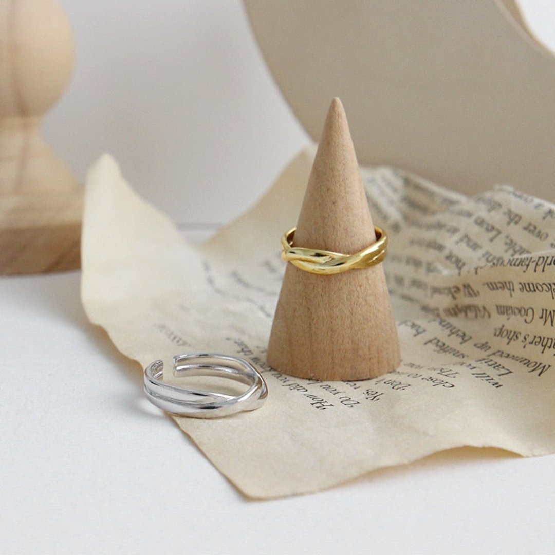 Belinda 925 Sterling Silver Adjustable Ring - Rings - Pretland | Spiritual Crystals & Jewelry