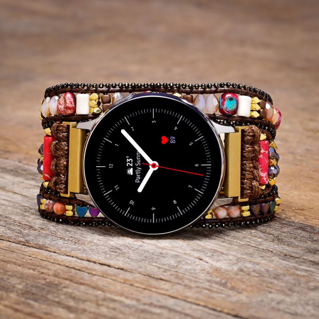 Boho Unique Stones Samsung Watch Strap - Samsung Watch Straps - Pretland | Spiritual Crystals & Jewelry