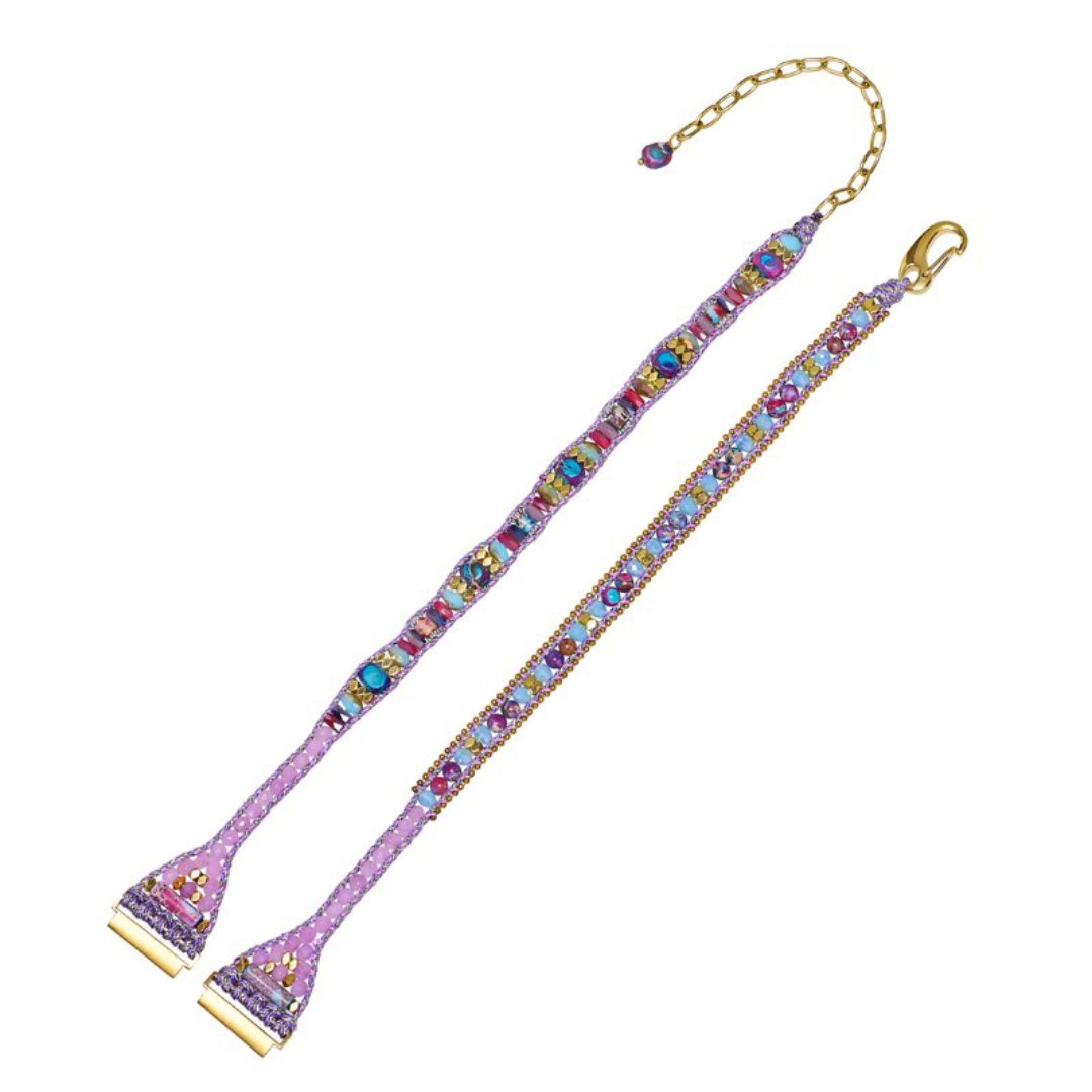 Trendy Purple Jasper Samsung Watch Strap - Samsung Watch Straps - Pretland | Spiritual Crystals & Jewelry