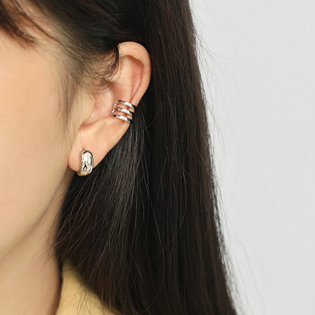 Aurora Minimalist 925 Sterling Silver Hoop Earrings - Hoop Earrings - Pretland | Spiritual Crystals & Jewelry