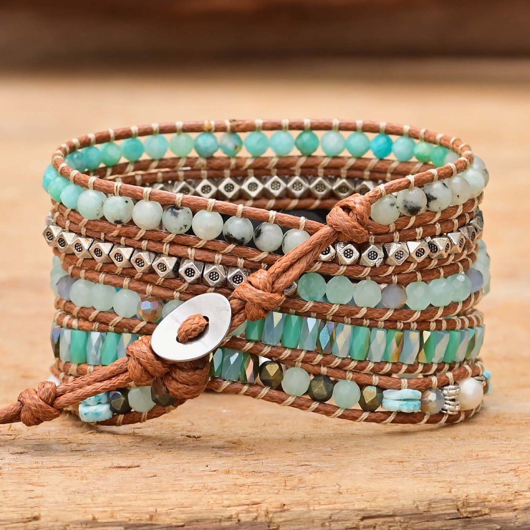Bohemian Amazonite Apple Watch Strap - Apple Watch Straps - Pretland | Spiritual Crystals & Jewelry