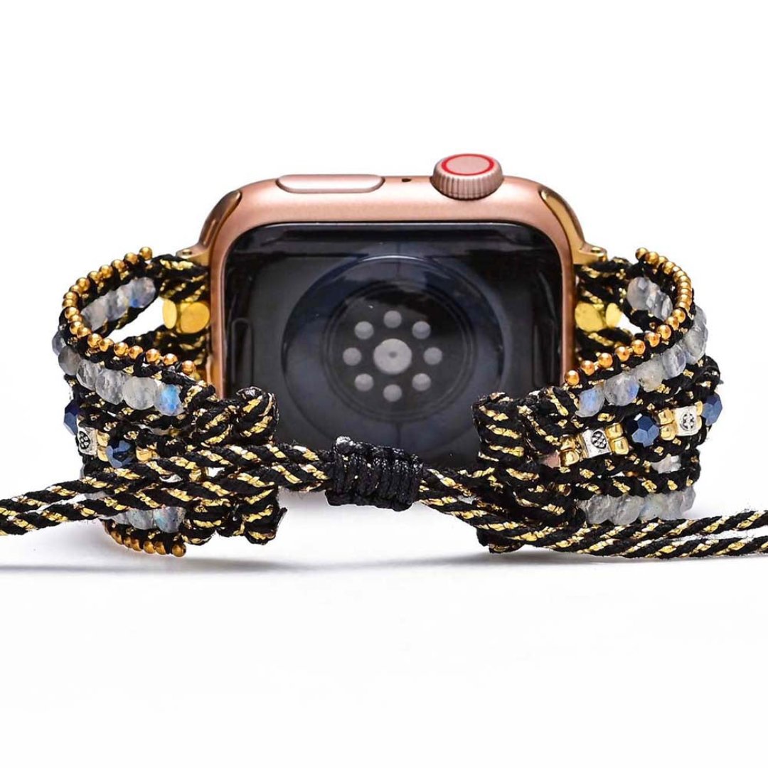 Charming Labradorite Wrap Apple Watch Strap - Apple Watch Straps - Pretland | Spiritual Crystals & Jewelry