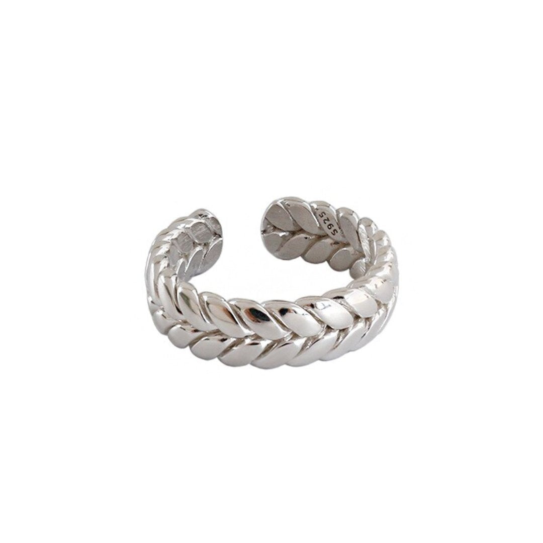 Lucia 925 Sterling Silver Adjustable Ring - Silver - Rings - Pretland | Spiritual Crystals & Jewelry