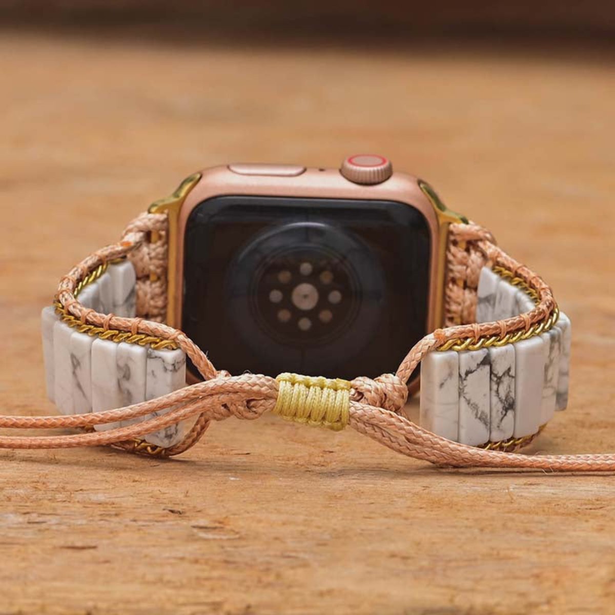 Fashionable White Howlite Apple Watch Strap - Apple Watch Straps - Pretland | Spiritual Crystals & Jewelry