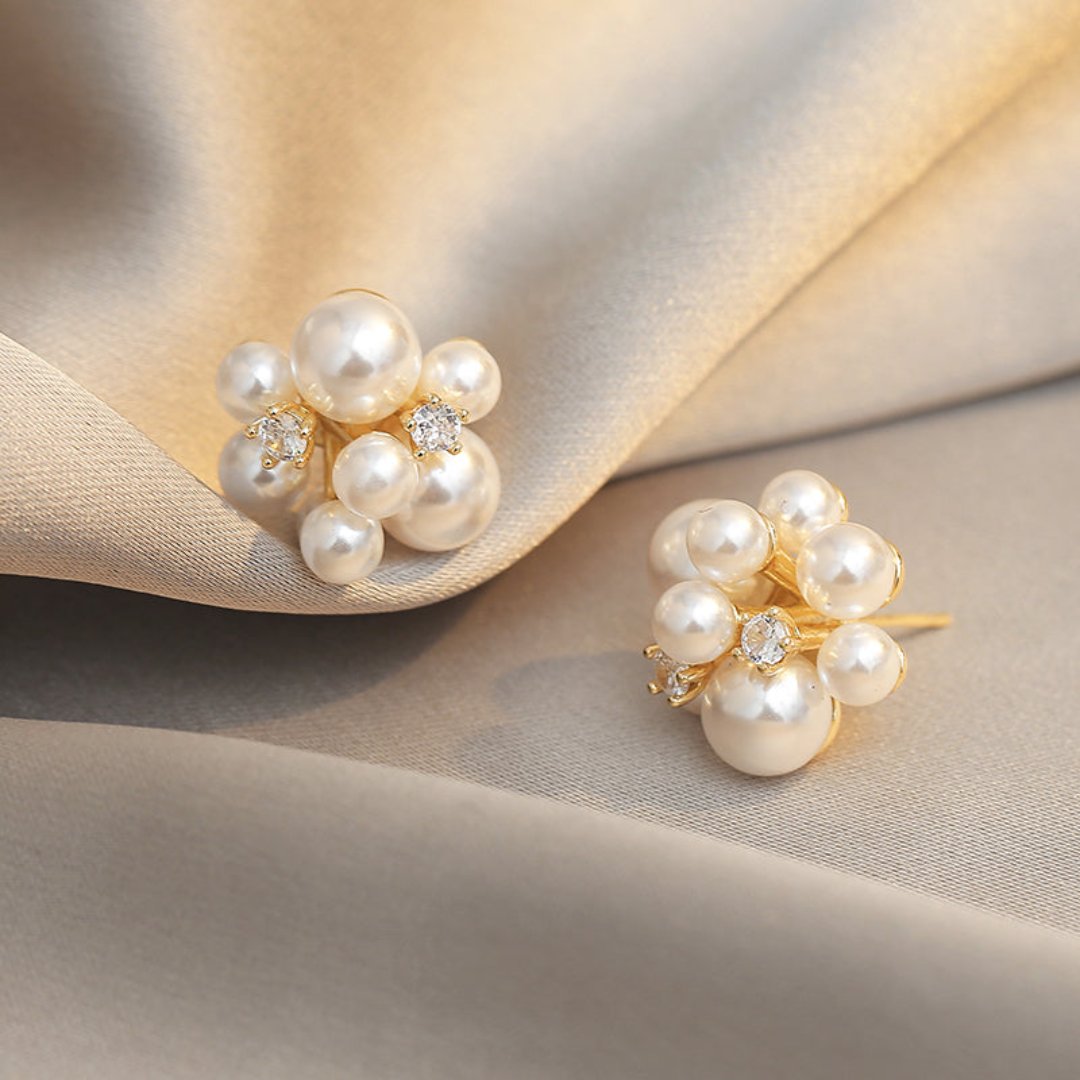 Romantic Pearl Stud Earrings - Earrings - Pretland | Spiritual Crystals & Jewelry