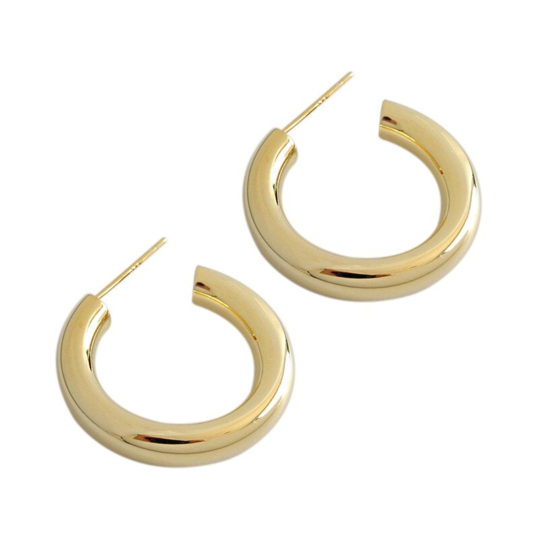 Maya 925 Sterling Silver Earrings - Hoop Earrings - Pretland | Spiritual Crystals & Jewelry