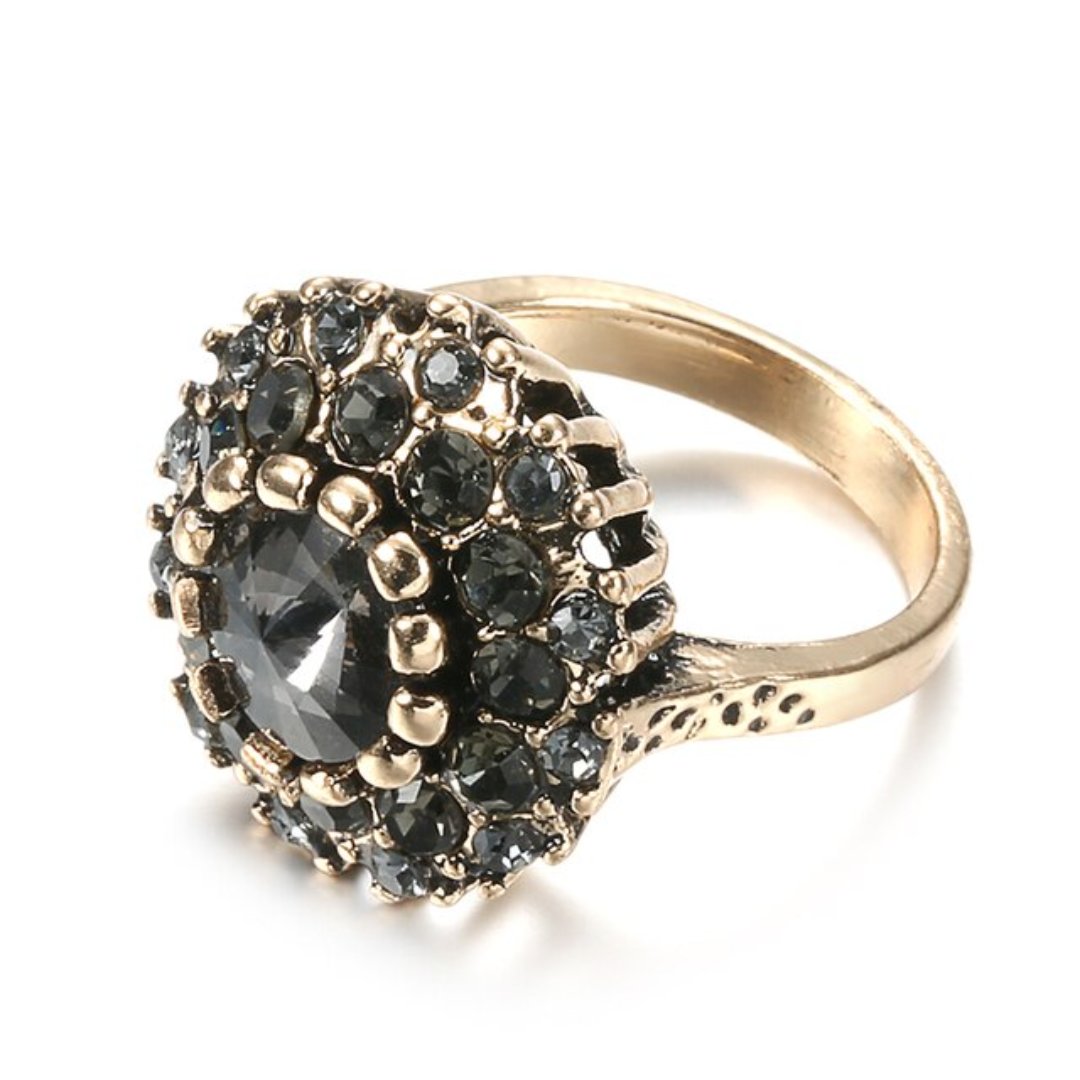 Magnificent Black Onyx Crystal Ring - Rings - Pretland | Spiritual Crystals & Jewelry