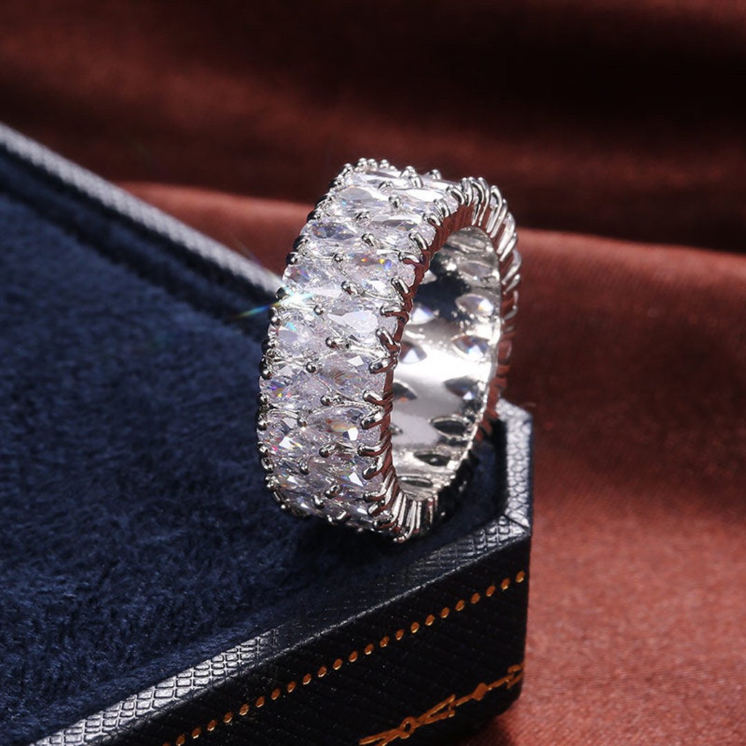 Enchanting Zirconia 925 Sterling Silver Ring - Rings - Pretland | Spiritual Crystals & Jewelry