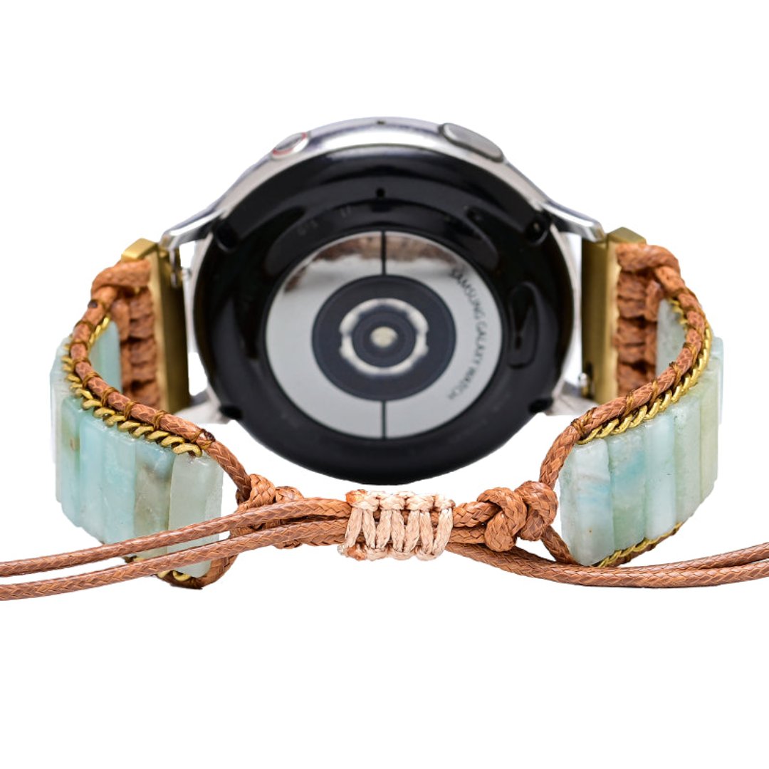 Boho Amazonite Samsung Watch Strap - Samsung Watch Straps - Pretland | Spiritual Crystals & Jewelry