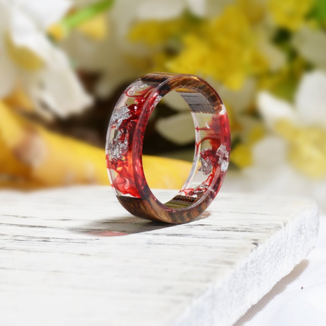 Pretty Handicraft Wooden Ring - Rings - Pretland | Spiritual Crystals & Jewelry