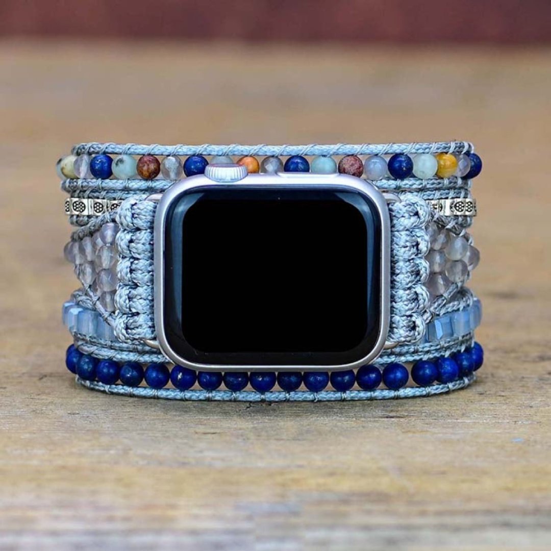 Natural Stone Lapis Lazuli Apple Watch Strap - Apple Watch Straps - Pretland | Spiritual Crystals & Jewelry