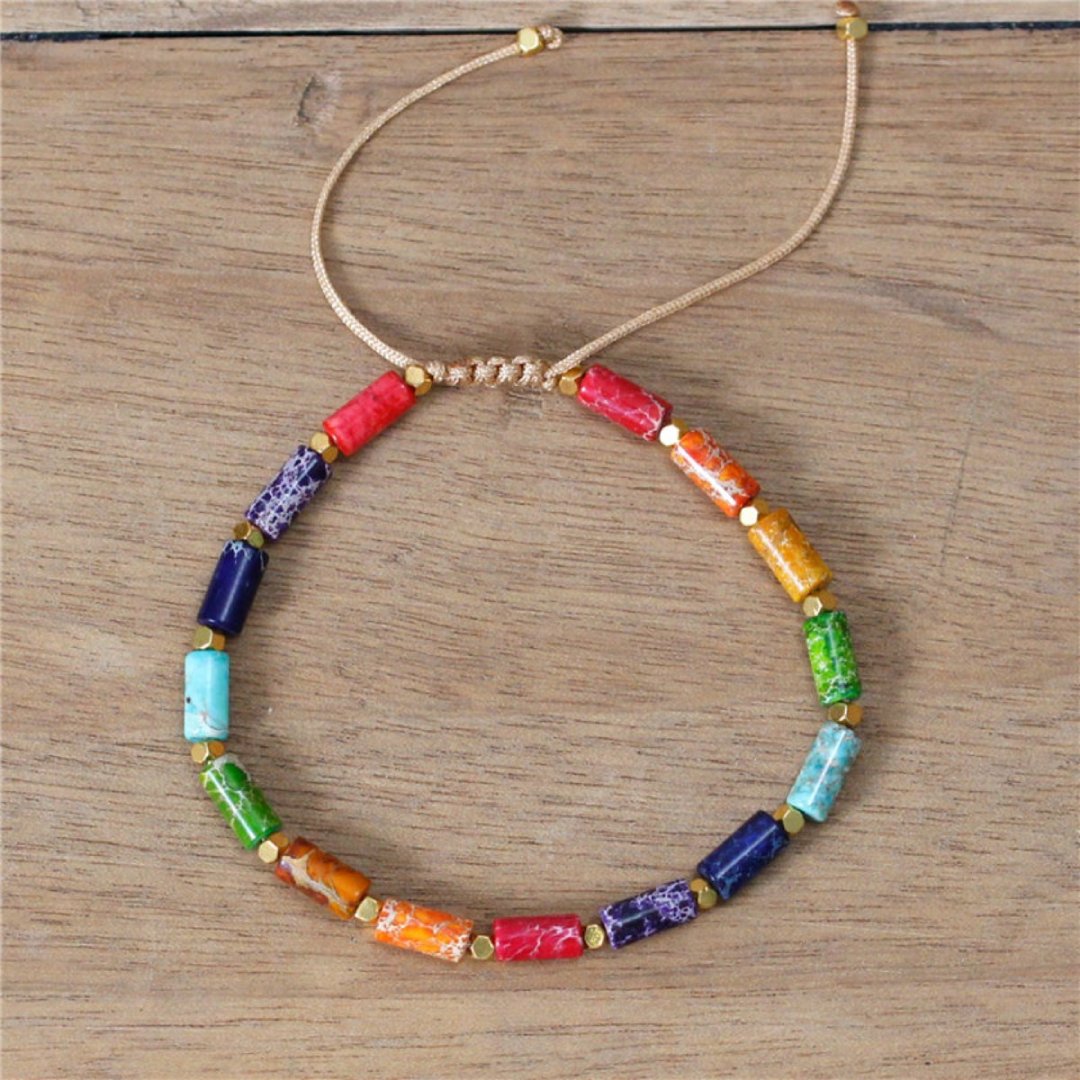 7 Chakra Natural Stone Choker Necklace & Bracelet - Necklaces - Pretland | Spiritual Crystals & Jewelry