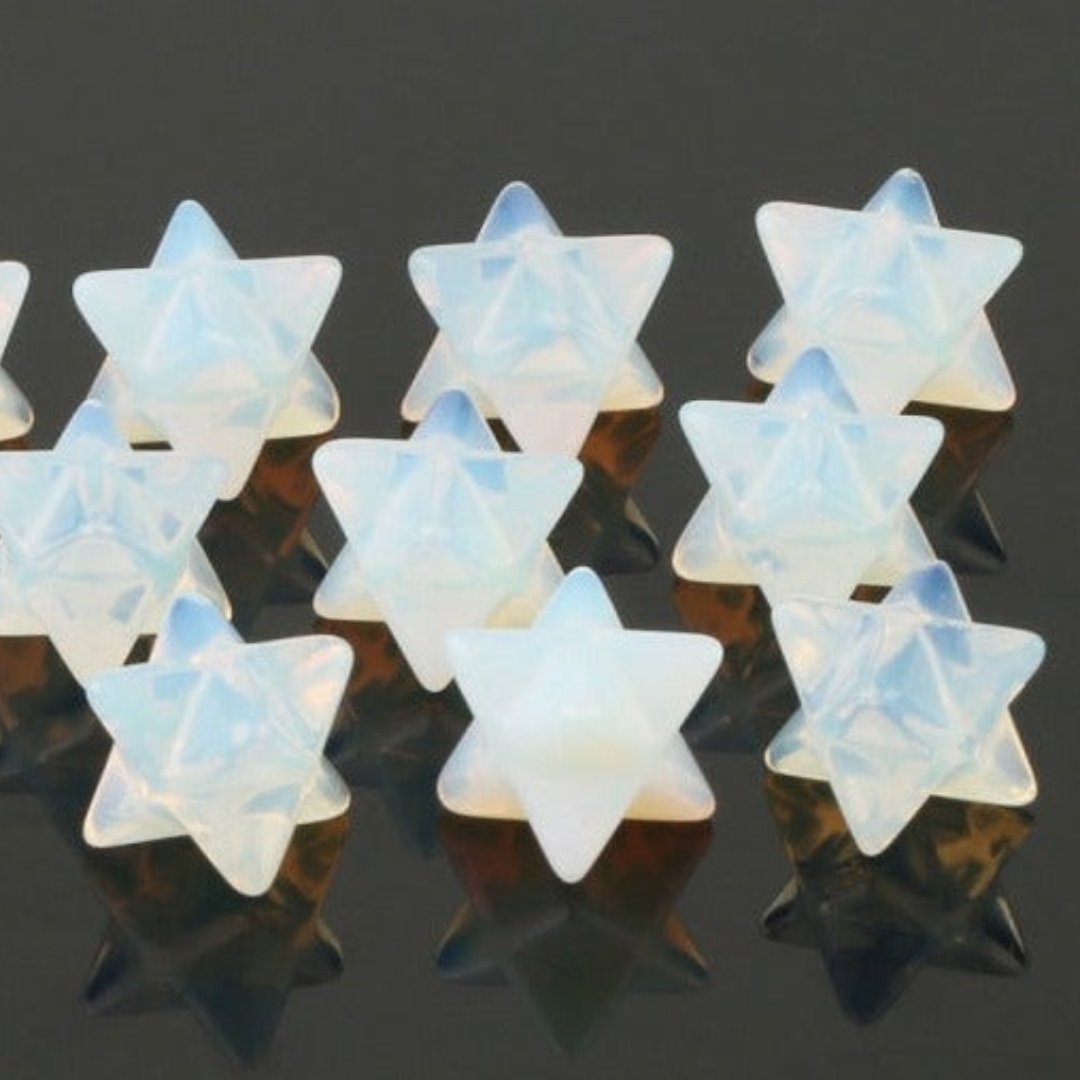 Calming Merkaba Crystal Stars - Opal - Natural Stones - Pretland | Spiritual Crystals & Jewelry