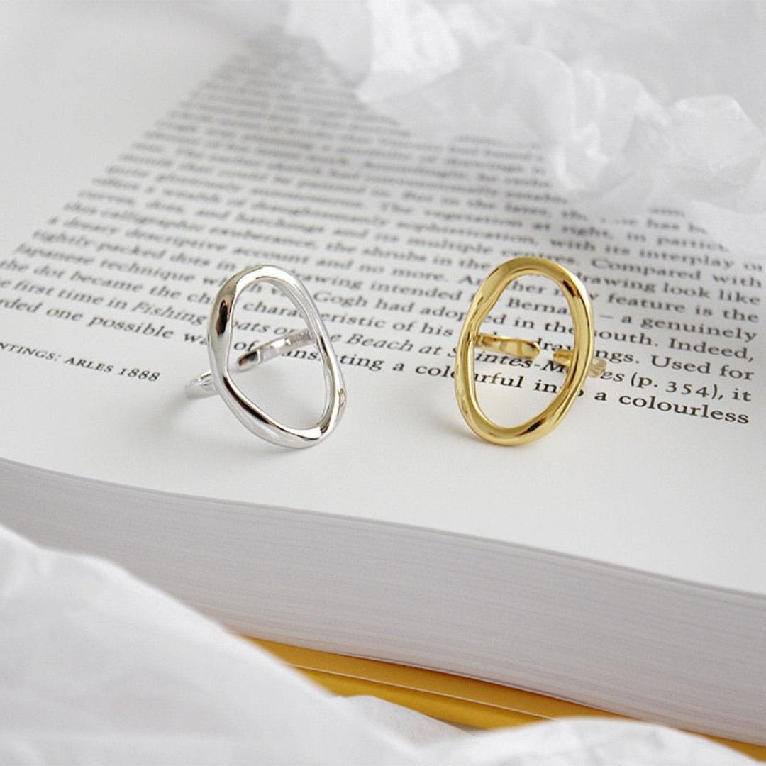 Luna 925 Sterling Silver Adjustable Ring - Rings - Pretland | Spiritual Crystals & Jewelry